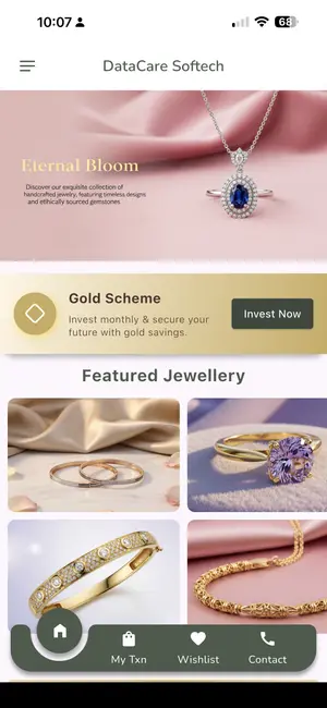DataCare jewellery mobile app – Gold Scheme App